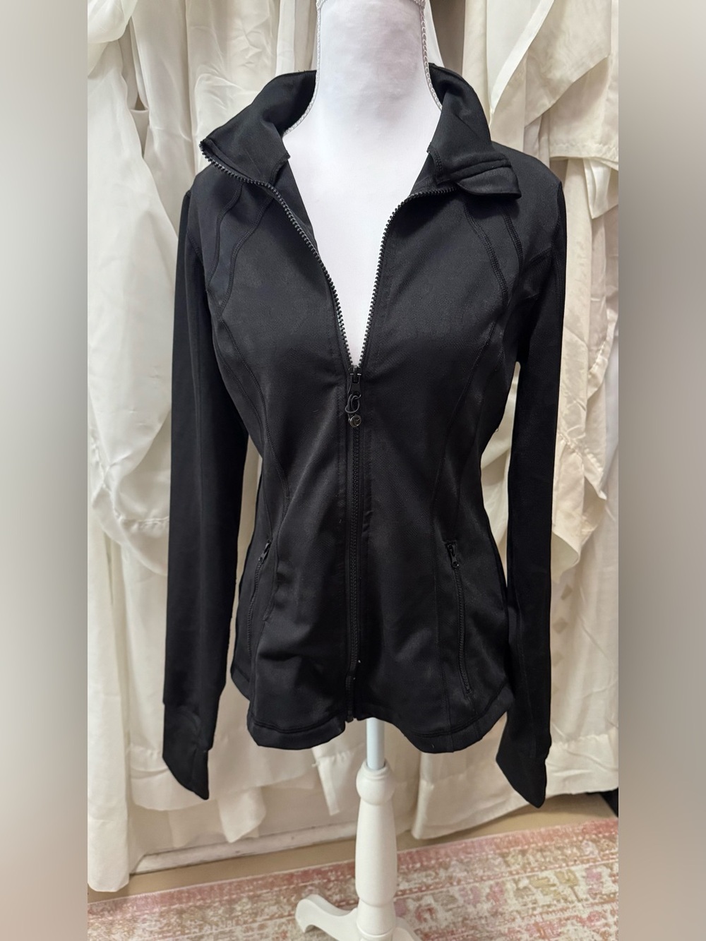 Reflex Black Women's Zip-Up Utility Jacket